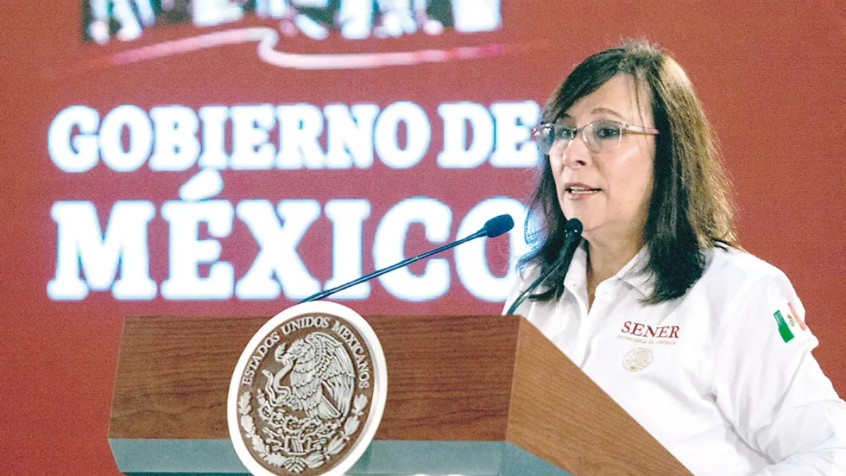 Norma Rocío Nahle García, secretaría de energía durante conferencia de prensa